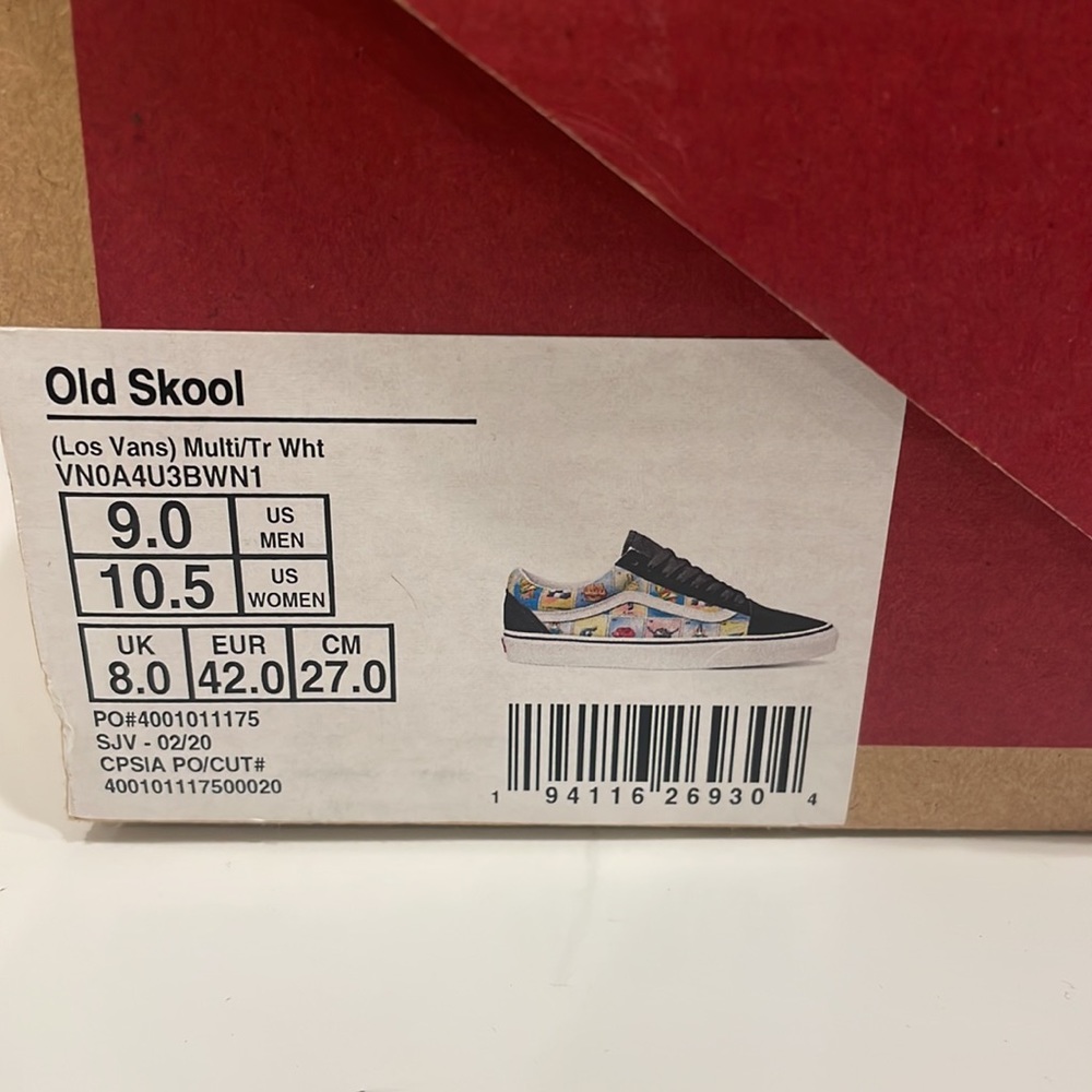 Vans Old Skool Skate Shoe “Los Vans” Print M(9) W(10.5) New with box - Picture 5 of 5